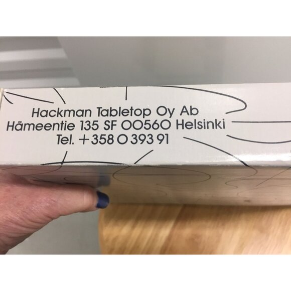 Vintage iittala i Finland Ultima Thule Design Tapio Wirkkala Two 10" Plates NIB - Picture 9 of 10